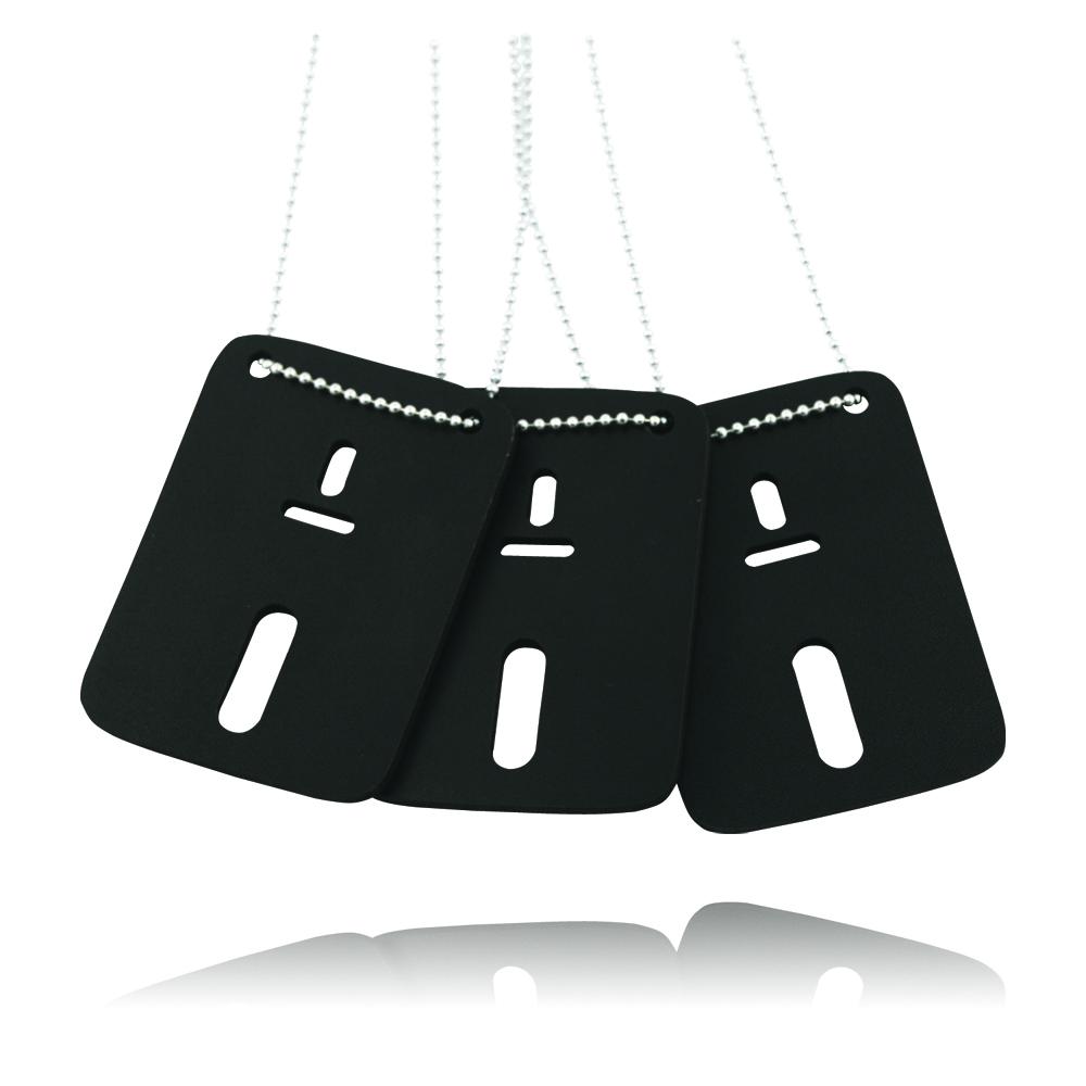 Boston Leather Value Badge Holder With Neck Chain