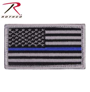 Rothco Thin Blue Line Police U.S. Flag Patch