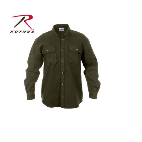 Rothco Heavy Weight Solid Flannel Shirt