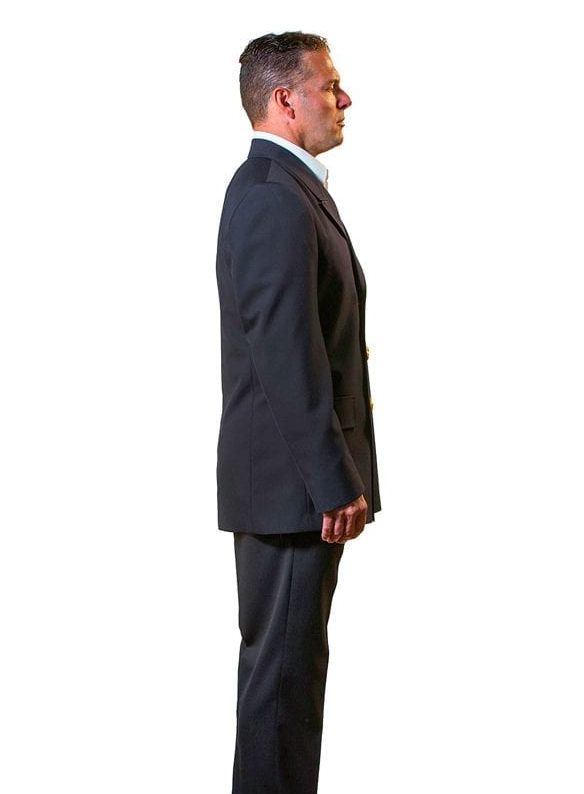 Anchor Uniform Double Breasted Coat with Bottom Flaps – 100% Polyester