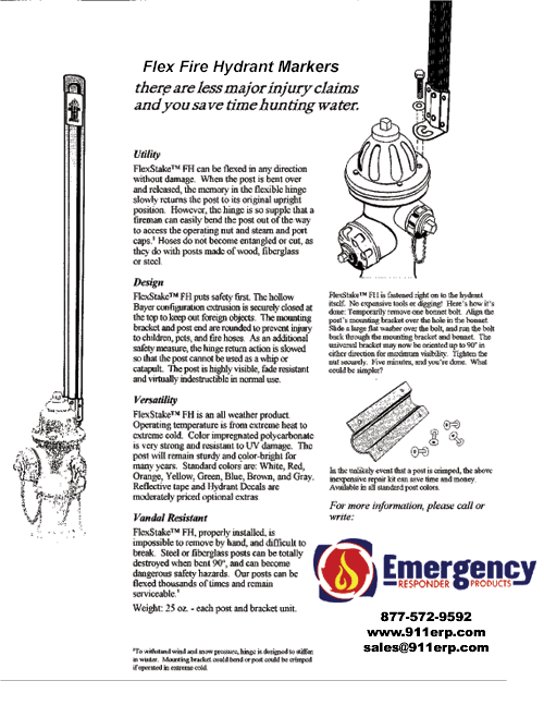 Flex Fire Hydrant Marker