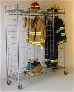 Ready Rack Chrome Plated Mobile Single Sided Gear Storage