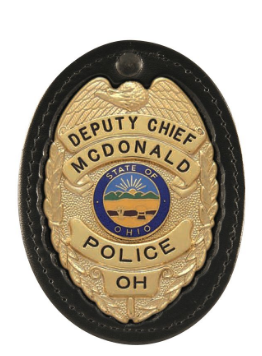 Oval Recessed Badge Holder With Clip