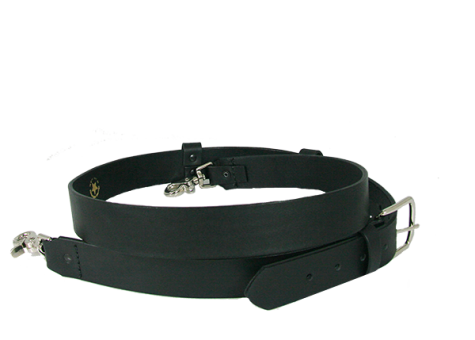 Boston Leather 1 1/2' Width Radio Strap (No Line)