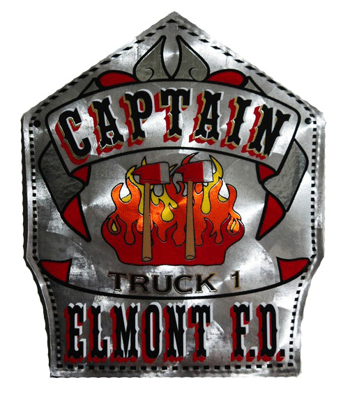 6" Custom Gold/Silver Leather Helmet Shield Style PASC1