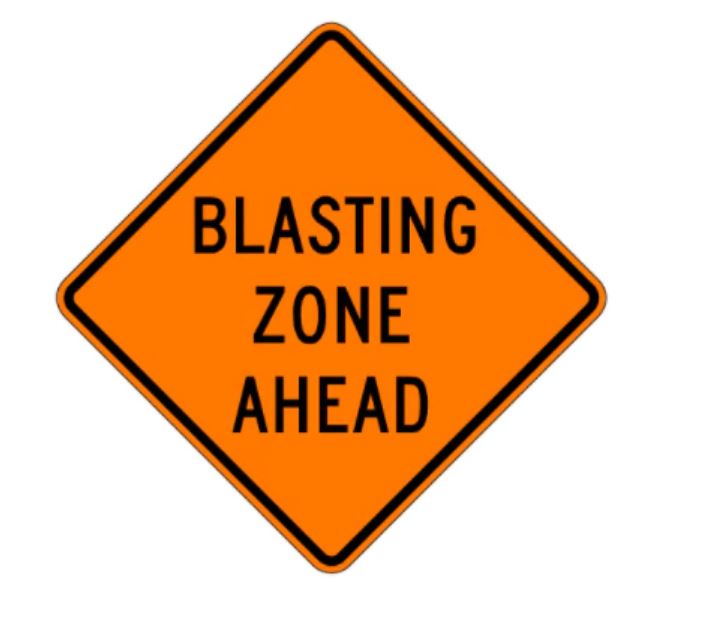 36" Orange Traffic Safety Roll Up Sign