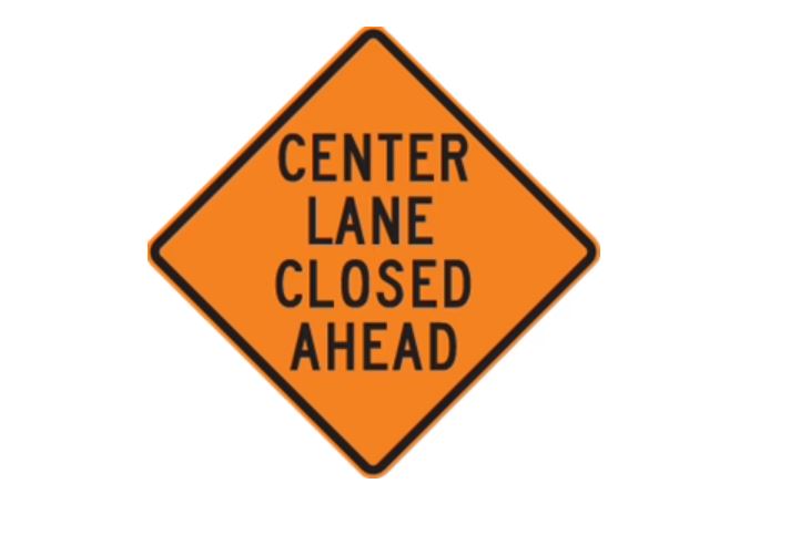 36" Orange Traffic Safety Roll Up Sign