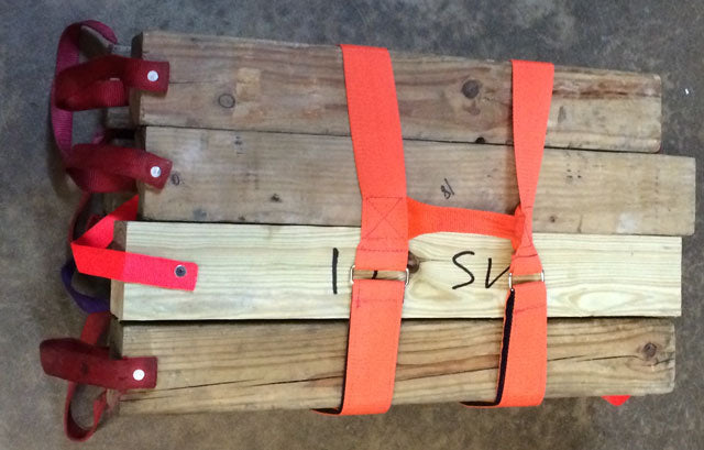 343 Fire Cribbing Strap Totes