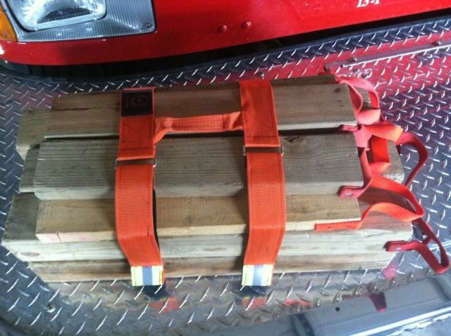 343 Fire Cribbing Strap Totes