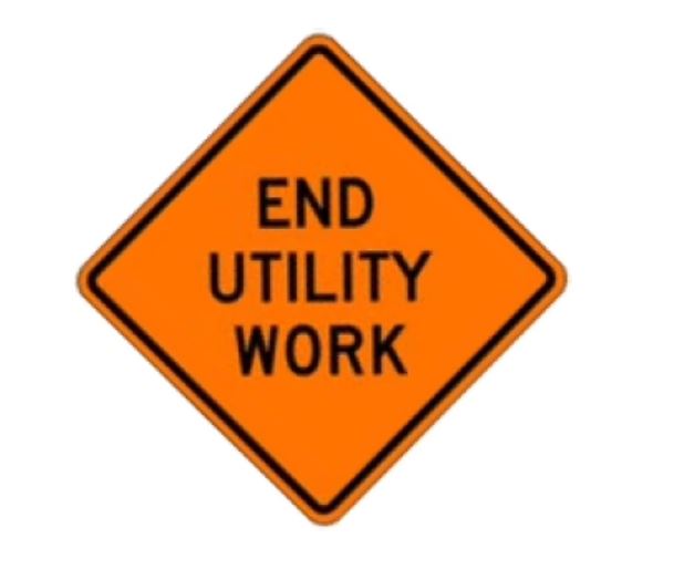 36" Orange Traffic Safety Roll Up Sign