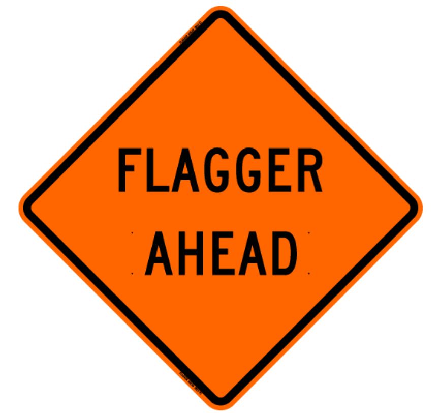 36" Orange Traffic Safety Roll Up Sign