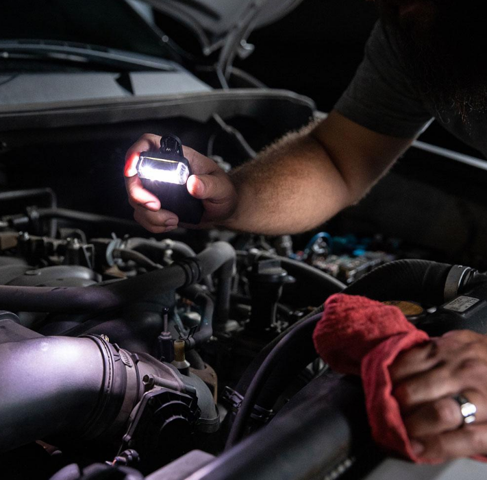 Foxfury Scout Clip Light with White and Red LEDs