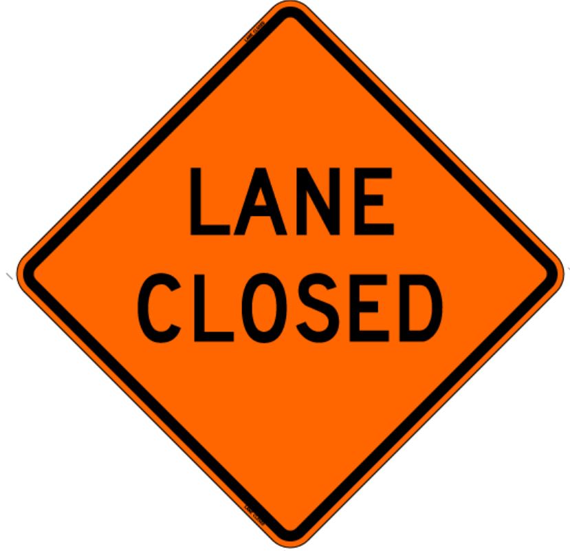 36" Orange Traffic Safety Roll Up Sign