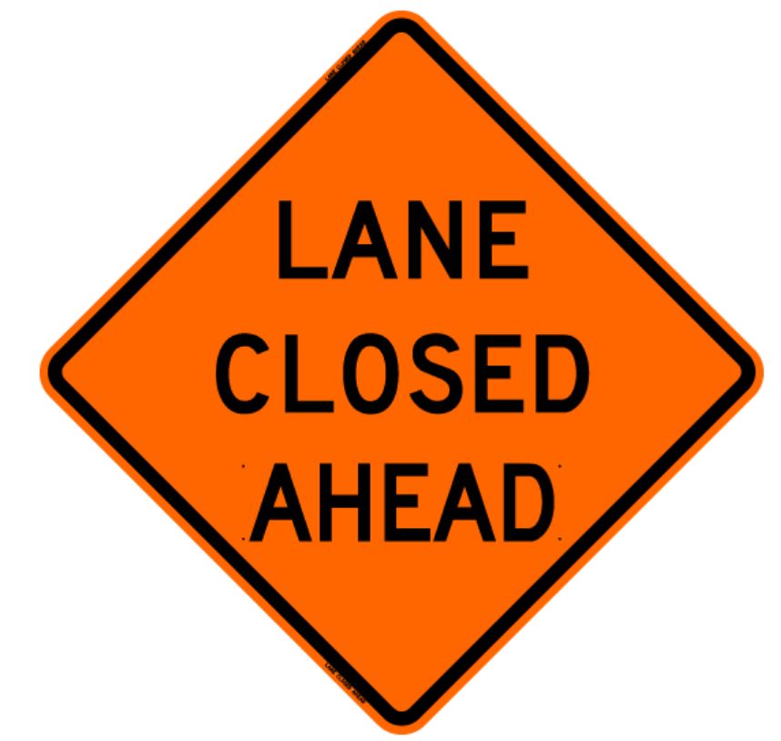 36" Orange Traffic Safety Roll Up Sign