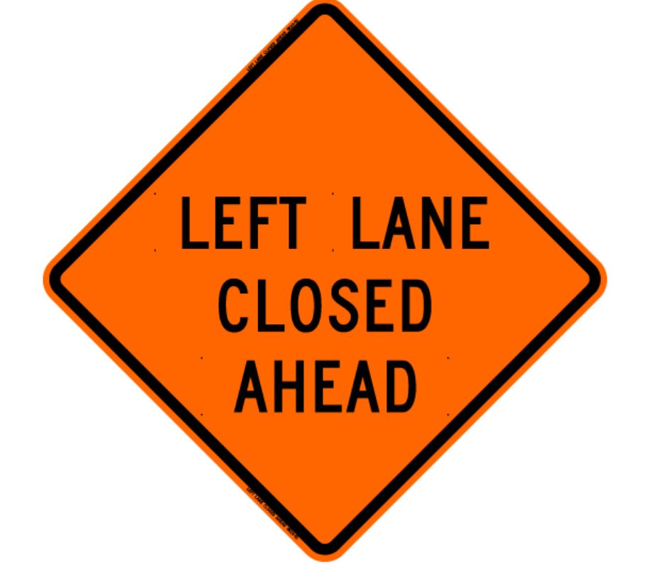 36" Orange Traffic Safety Roll Up Sign