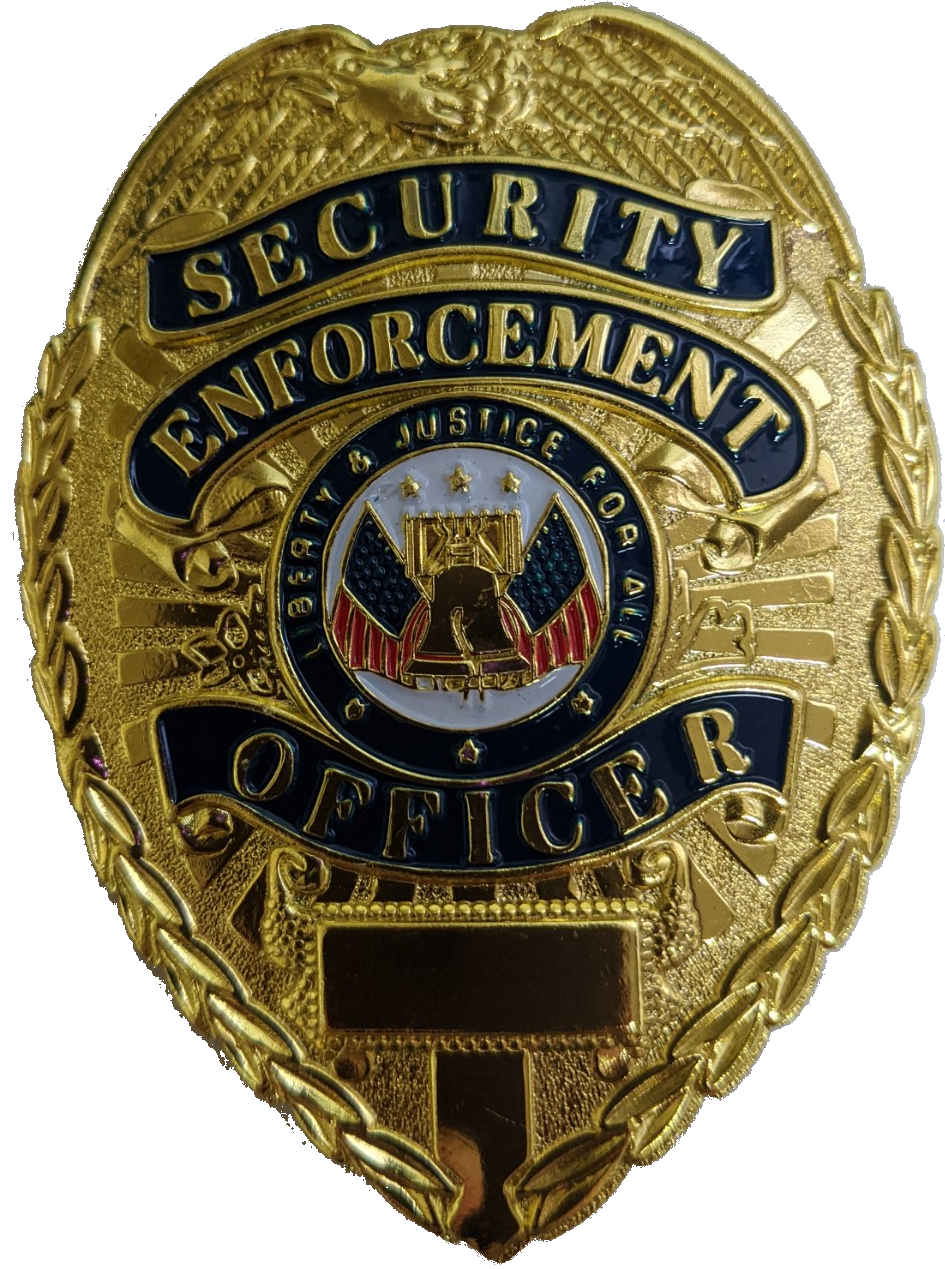Deluxe Security Enforcement Officer's Badge - Novelty Item