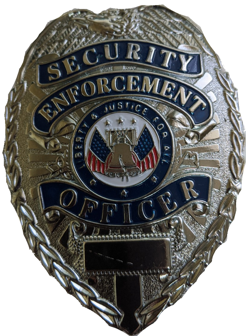 Deluxe Security Enforcement Officer's Badge - Novelty Item