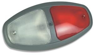 Weldon Red/Clear Interior Lamp, Push Lens (8080-8081 SERIES)