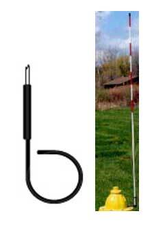 60" Deluxe Hydrant Markers 2.5" Spud Mount