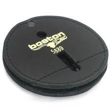 Boston Leather Round Holder w/ Generic Pin-In